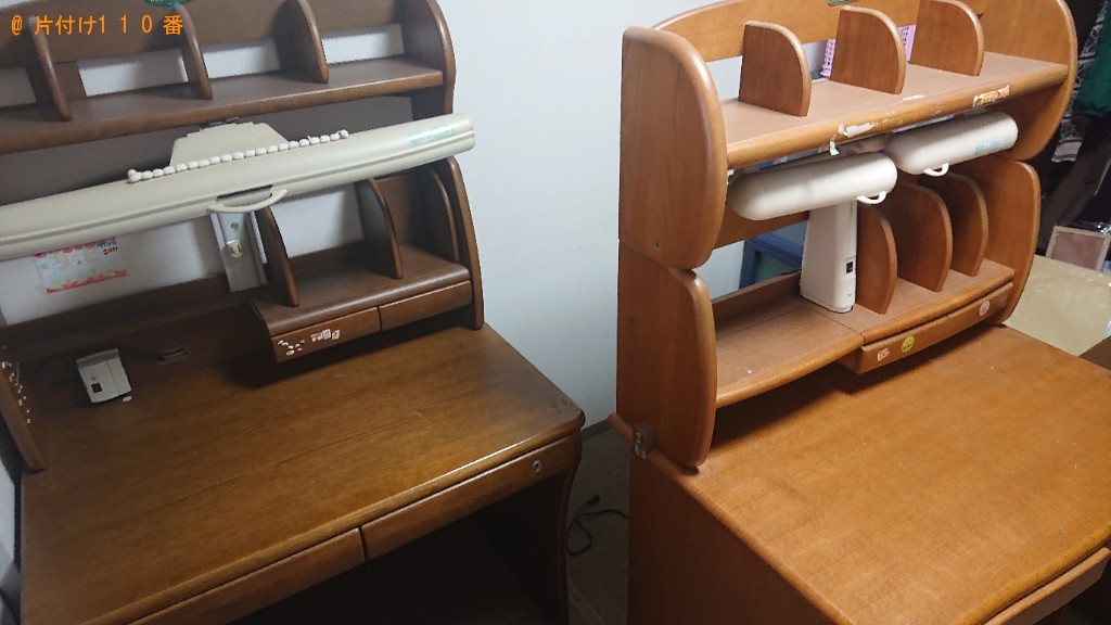 【堺市東区】衣装ケース、椅子、学習机の回収・処分ご依頼