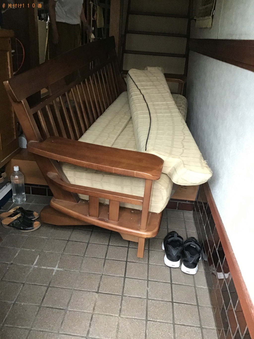 三人掛けソファーの回収・処分ご依頼　お客様の声